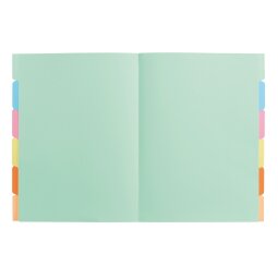 Pak van 60 binnenmappen met tabs Exacompta 24 x 32 cm assortiment