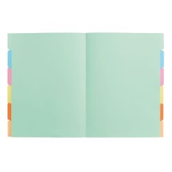 Chemise à onglets Exacompta 24 x 32 cm couleurs assorties - Paquet de 60