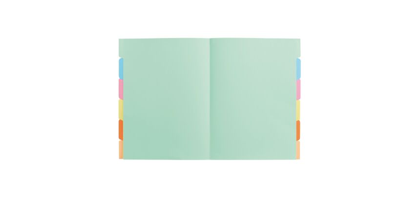 Chemise à onglet 24 x 31 cm couleurs assorties - Paquet de 60