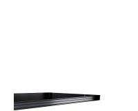 Set of 2 black shelves L104 cm for Generic wardrobes, Eco-designed L 120 cm