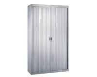 Demontabele metalen kast met roldeur Decor
