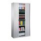 Armario de oficina metálico desmontable Armonía Alt. 220 x An. 120 cm Aluminio Puertas persiana 