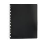 Protège-documents Viquel Géode - Essentiel Recycle - polypropylène opaque noir A4 40 pochettes - 80 vues