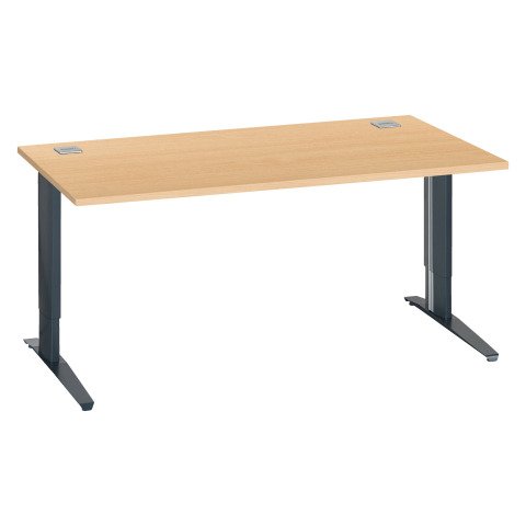 Mesa recta Excellens Patas Regulables Metal Plus 160 cm haya / Gris Antracita
