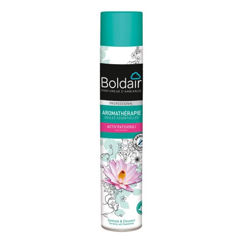 Désodorisant aromathérapie Boldair activ'sensitive Patchouli - Aérosol 500 ml