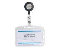 Identificador rígido, cordón extensible simple - pack de 10