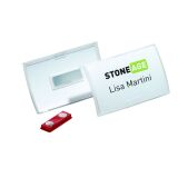 Boîte 10 badges magnétique Durable - 54 x 90 mm