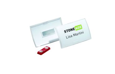 Identificadores Click-Fold con imán 54 x 90 mm.