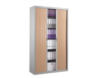 Armoires hautes à rideaux démontables Décor 200 x 100 cm corps aluminium