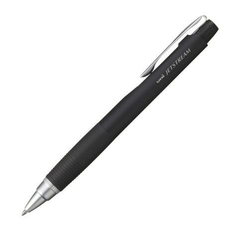Stylo roller Uni Ball Jet Stream Premier rétractable pointe 1 mm- écriture moyenne noir