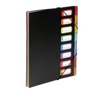 Trieur plastique Viquel Rainbow à soufflet 8 divisions noir