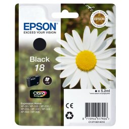 Cartouche Epson 18 noire pour imprimante jet d'encre