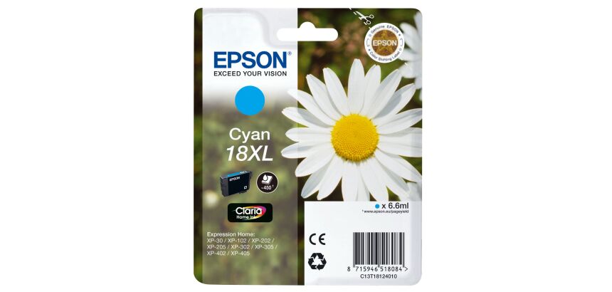 Epson 18 XL cartuchos originales separados, magenta, cian, amarillo Alta capacidad (450 páginas)
