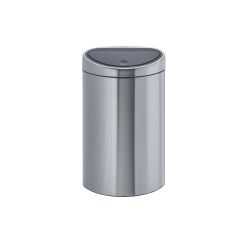 Papelera ovala 40 litros Brabantia Touch Bin inox mat