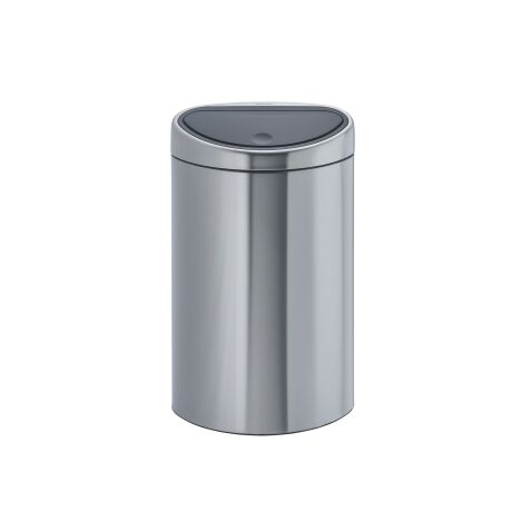 Poubelle 40 litres Brabantia Touch Bin ovale inox mat