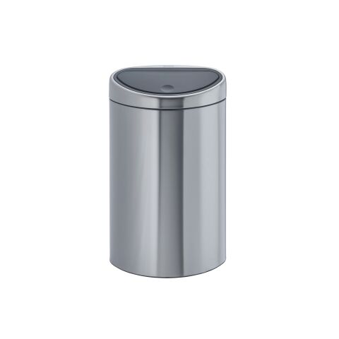 Papelera ovala 40 litros Brabantia Touch Bin inox mat