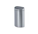 Poubelle 40 litres Brabantia Touch Bin ovale inox mat