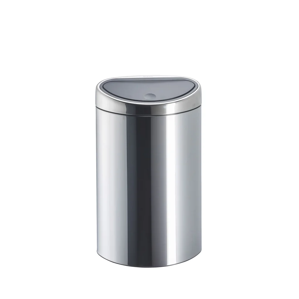 Trash can 40 liters Brabantia Touch Bin oval stainless steel on