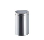 Poubelle 40 litres Brabantia Touch Bin ovale inox brillant