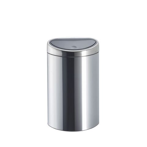 Papelera ovala 40 litros Brabantia Touch Bin inox