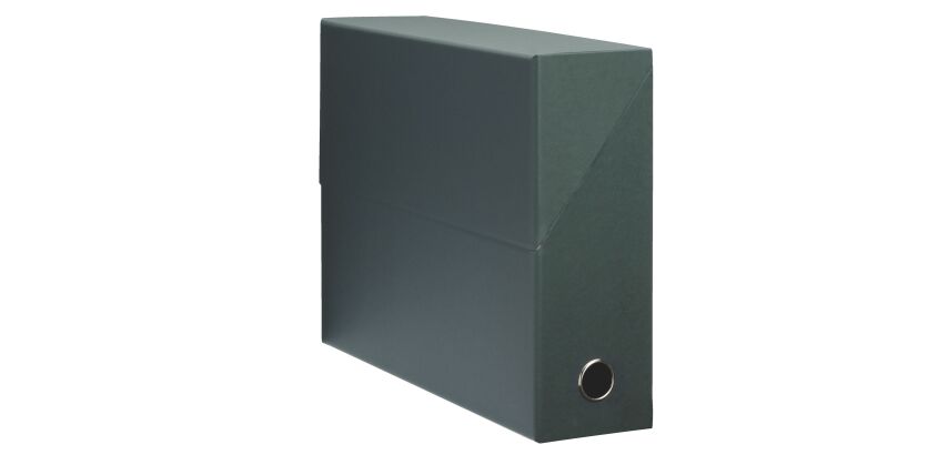 Boîte de classement carton standard dos 9 cm verte