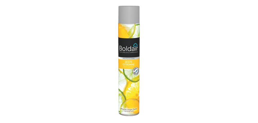 Désodorisant aérosol classique Boldair zeste citronné - 500 ml