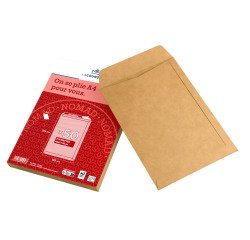 Bolsa kraft milleraies marrón 229 x 324 La Couronne 90 g sin ventana - Caja de 50