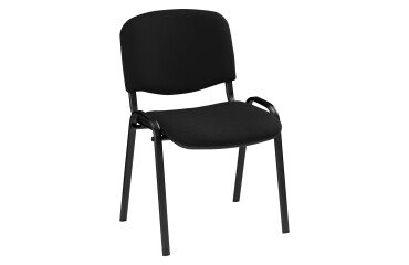 Silla de oficina conferencia clásica patas negras