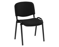 Silla de oficina conferencia clásica patas negras