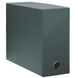 Standard cardboard Adine filing box with 12 cm back - green