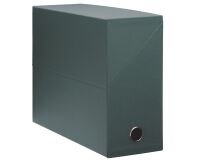 Standard cardboard Adine filing box with 12 cm back - green