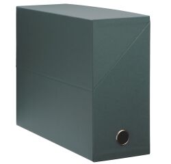 Standard cardboard Adine filing box with 12 cm back - green