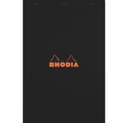 Block Rhodia black staples 80 sheets 5 x 5 n°18 size 21 x 29.7 cm