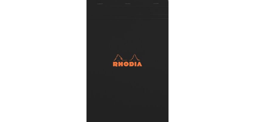 Block Rhodia black staples 80 sheets 5 x 5 n°18 size 21 x 29.7 cm