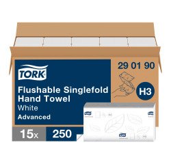 Hand towel interfold Tork H3 Advanced disentanglable - Box of 3750