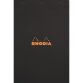 Bloc de bureau Rhodia 21 x 31,8 cm agrafé noir n°19 - 5 x 5 - 80 feuilles