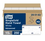Essuie-mains pliage enchevêtré Tork Advanced - Carton de 15 paquets