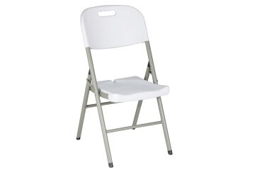 Silla plegable polivalente blanca