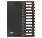 Trieur à élastiques carton / plastique Extendos 12 compartiments A4