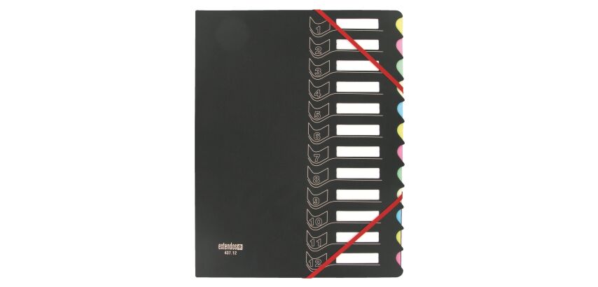 Trieur bi-matières Extendos 12 divisions couleur