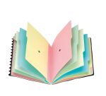 Trieur à élastiques carton / plastique Extendos 12 compartiments A4