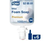 Savon mousse Tork S4 Premium doux - Cartouche 1 litre