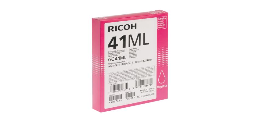 Cartouche Ricoh GC41 cartouches couleurs séparées pour imprimante gel d'encre