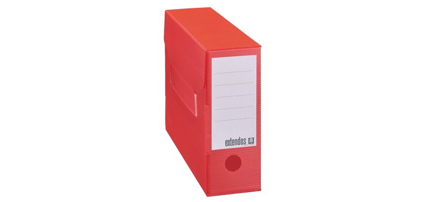 Boîte archives Polypropylène Extendos - Dos 10 cm - Imperméable - Couleurs assorties