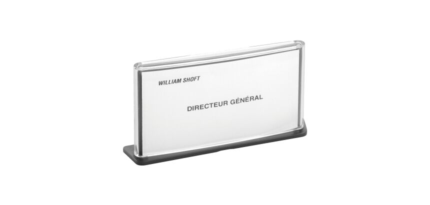 Plaques de signalisation 3 en 1 - format carte de visite