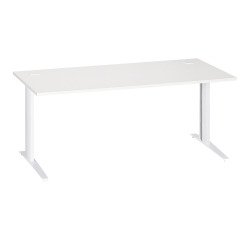 Schreibtisch Excellens Metall Plus mit festem oder einstellbarem L-Gestell zur Montage.