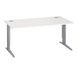 Bureau droit Excellens Métal Plus piètement L fixe ou réglable au montage