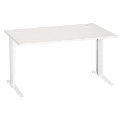 Mesa recta Excellens Patas Regulables Metal Plus 140 cm Blanco. / Blanco