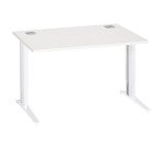 Bureau droit Excellens Métal Plus piètement L fixe ou réglable au montage