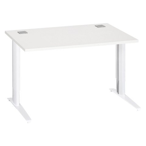 Mesa recta Excellens Patas Regulables Metal Plus 120 cm Blanco. / Blanco